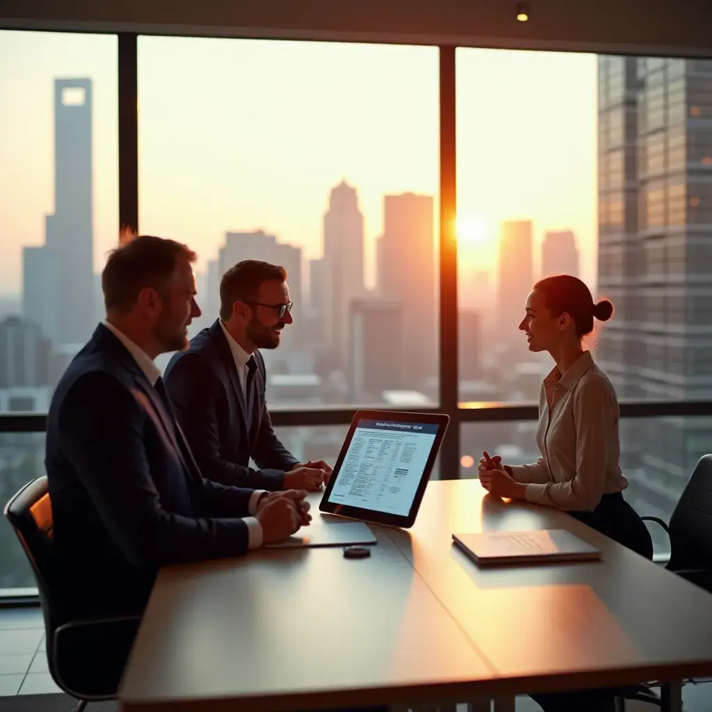 Professional business solutions illustration